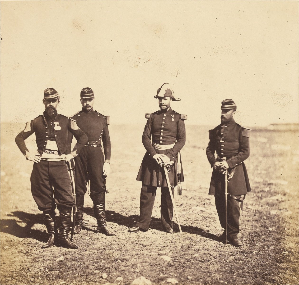Bennet tábornok és törzsének tisztjei alkotó: Roger Fenton