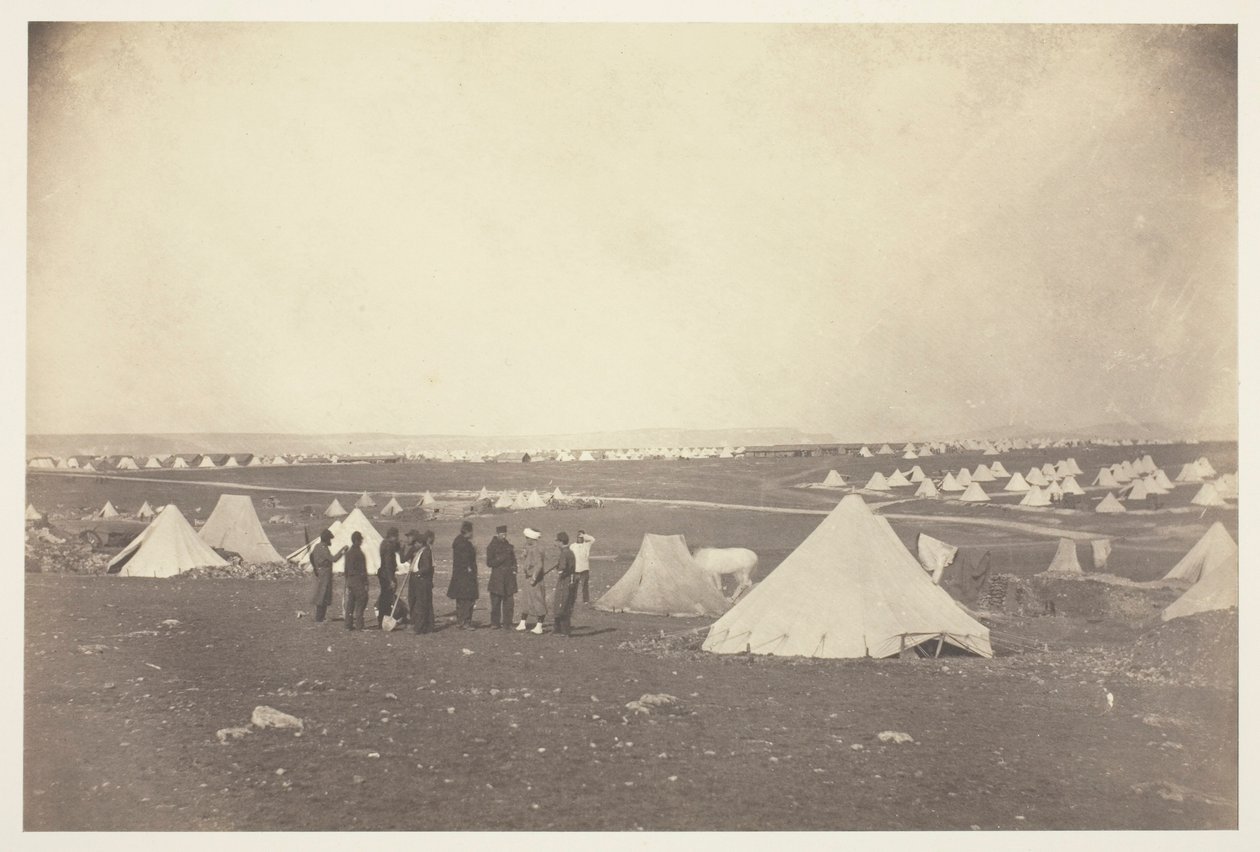 Bosquet tábornok negyede a Mackenzie Farm felé néz, 1855. alkotó: Roger Fenton
