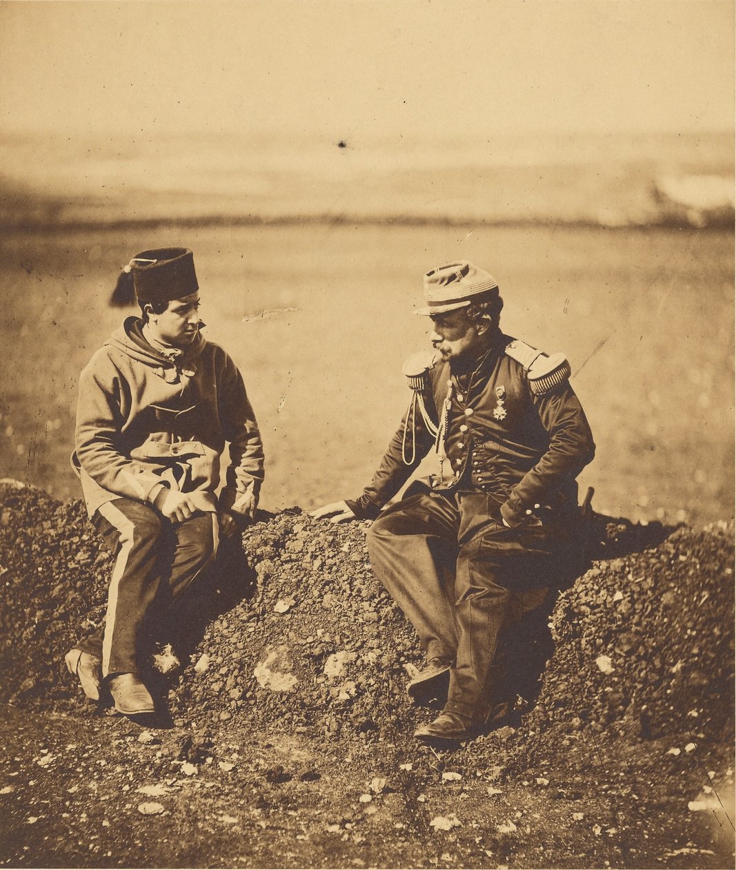 Cisse tábornok és törzstiszt. alkotó: Roger Fenton