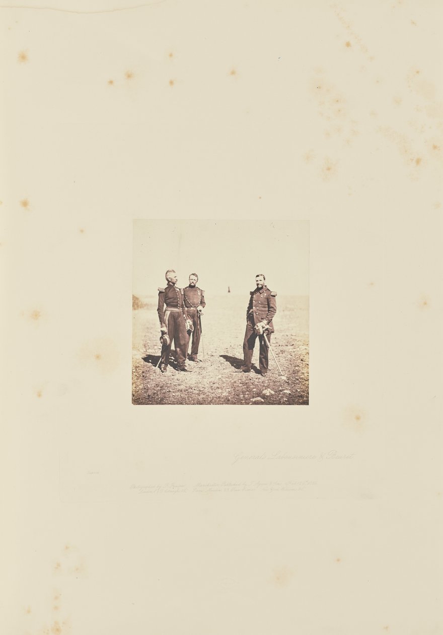 Labousiniere tábornok és Bevret tábornok. alkotó: Roger Fenton