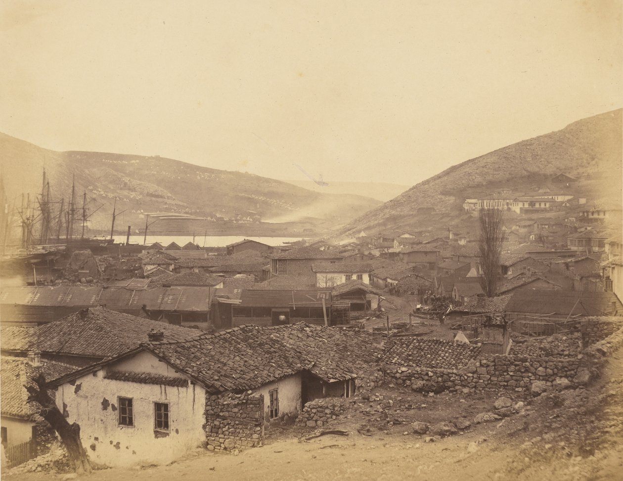 Balaklava általános látképe alkotó: Roger Fenton