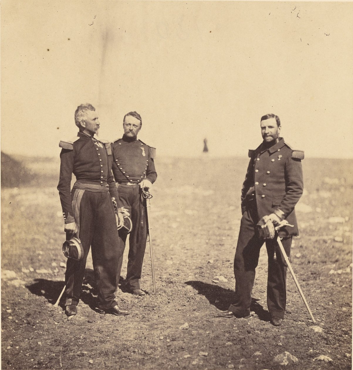 Labousinière és Beuret tábornokok. alkotó: Roger Fenton