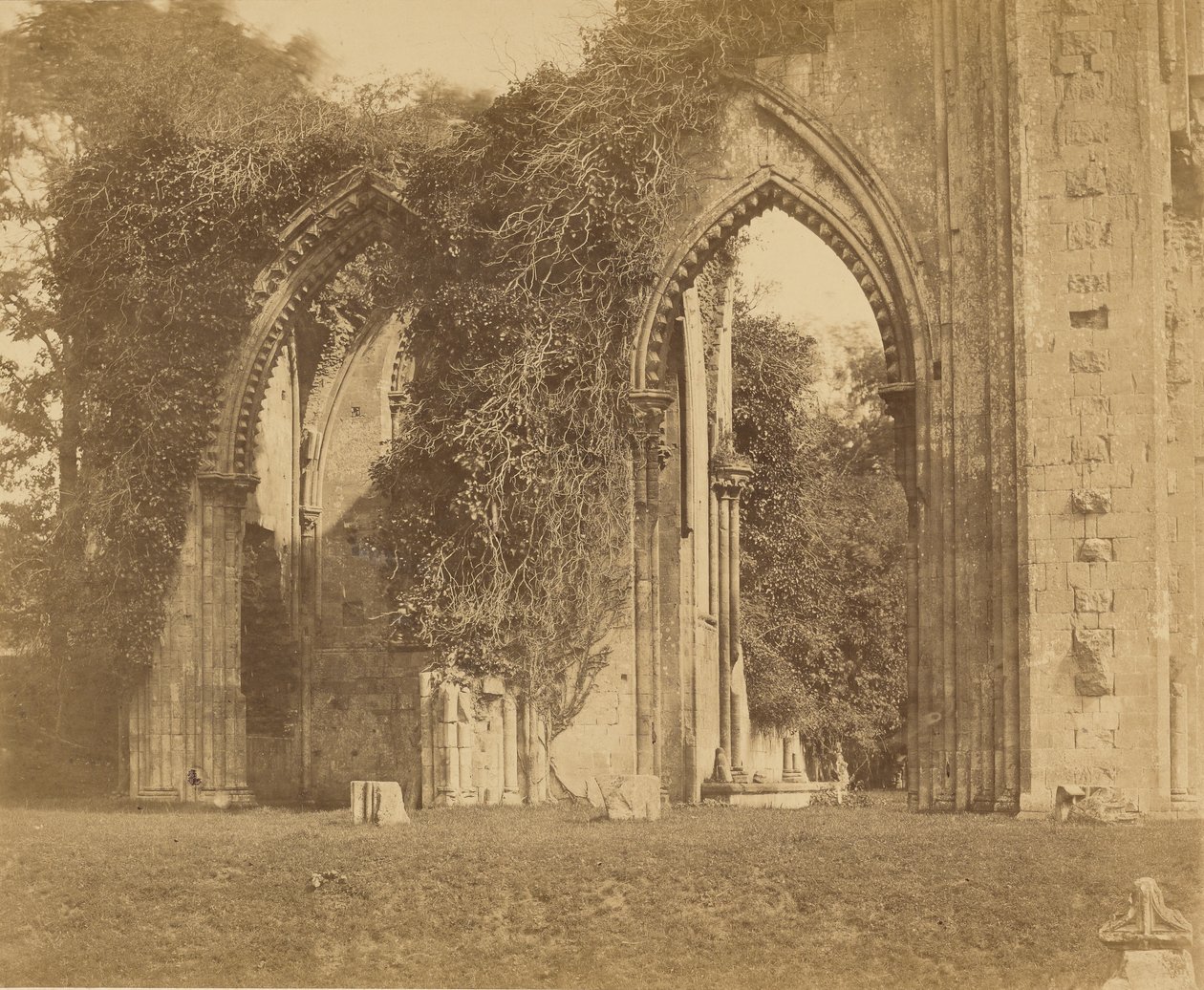 Glastonbury-apátság, az északi mellékhajó ívei alkotó: Roger Fenton