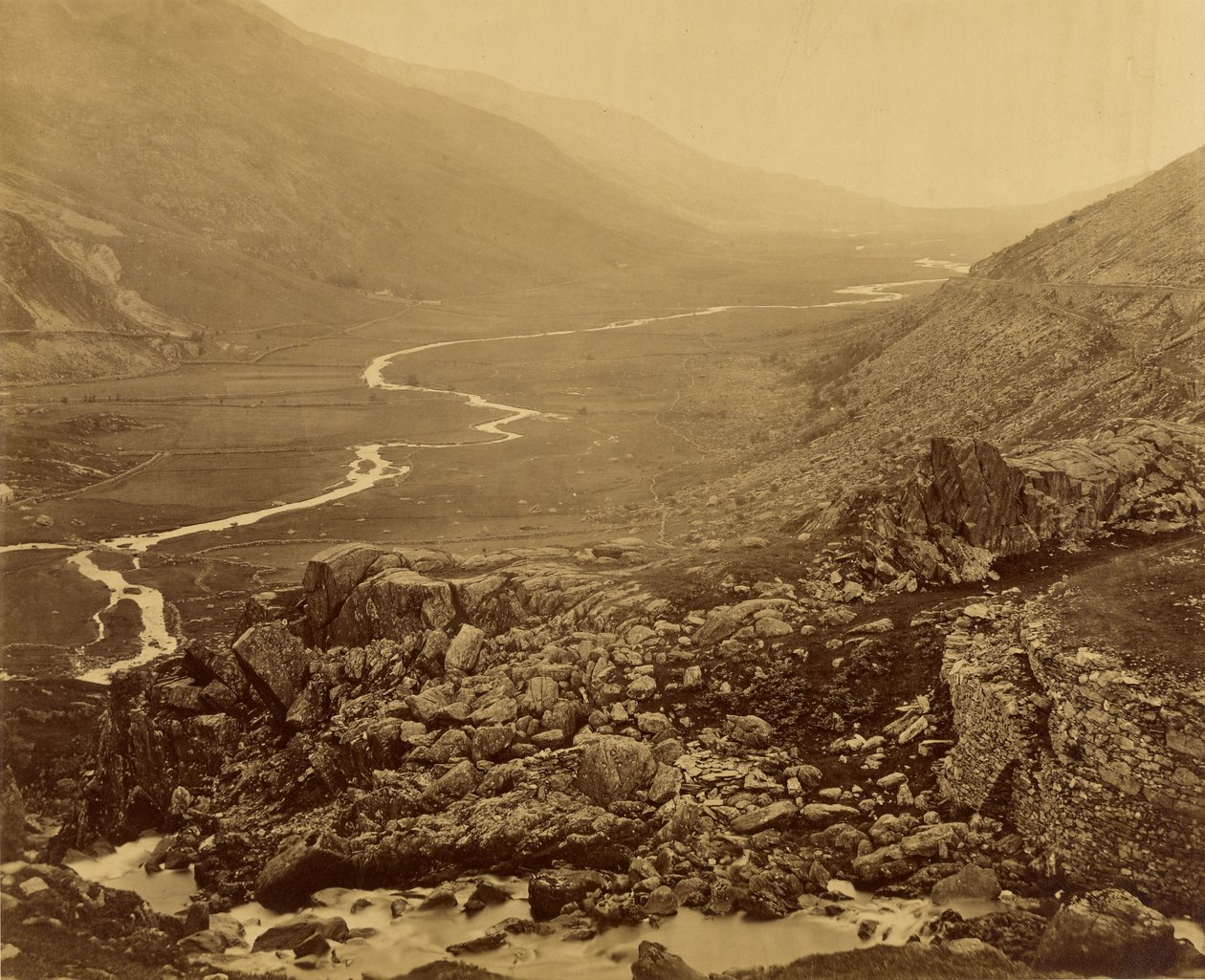 Glyn Francon, az Ogwen-tótól alkotó: Roger Fenton