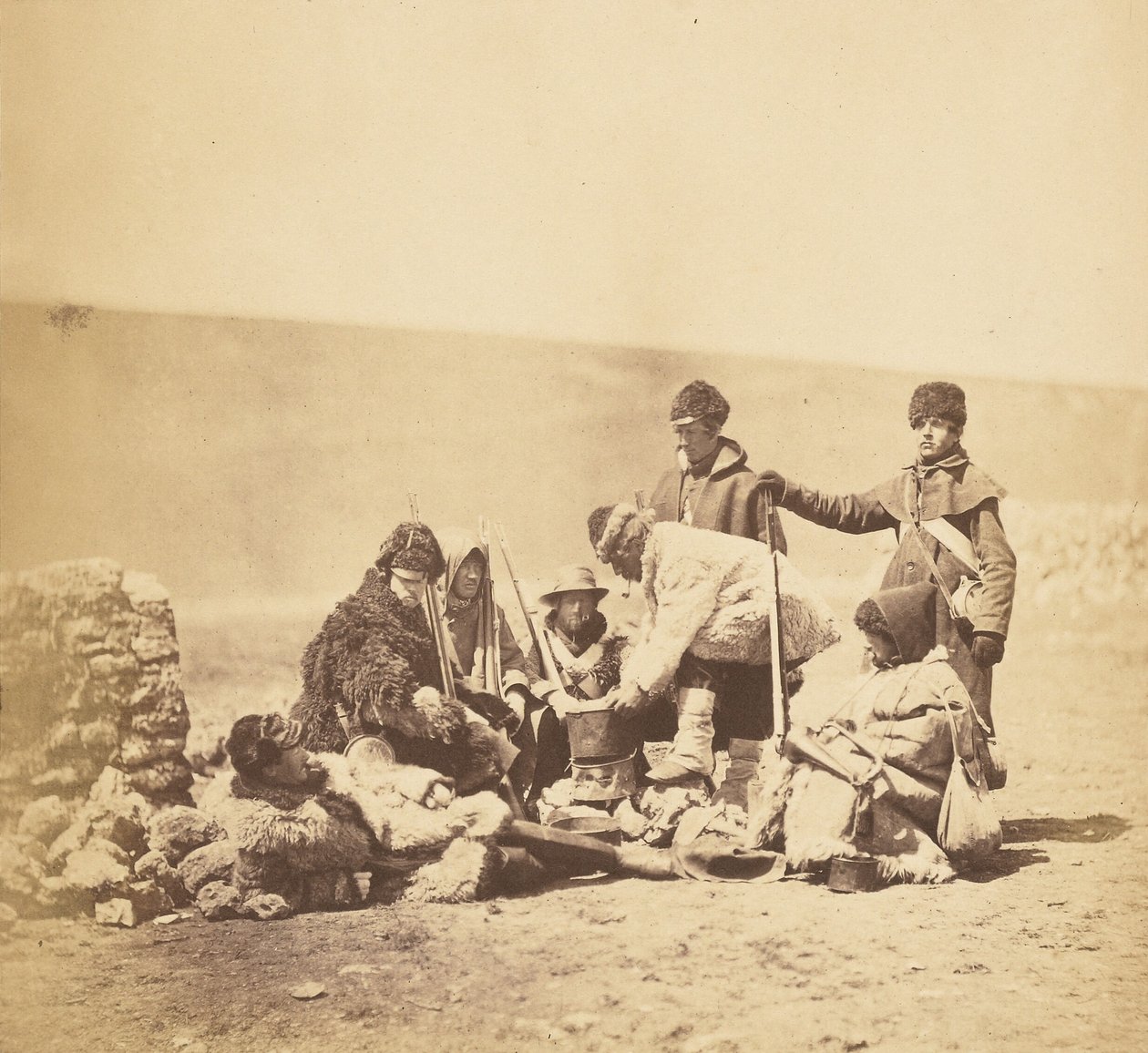 A 47. ezred csoportja téli egyenruhában alkotó: Roger Fenton
