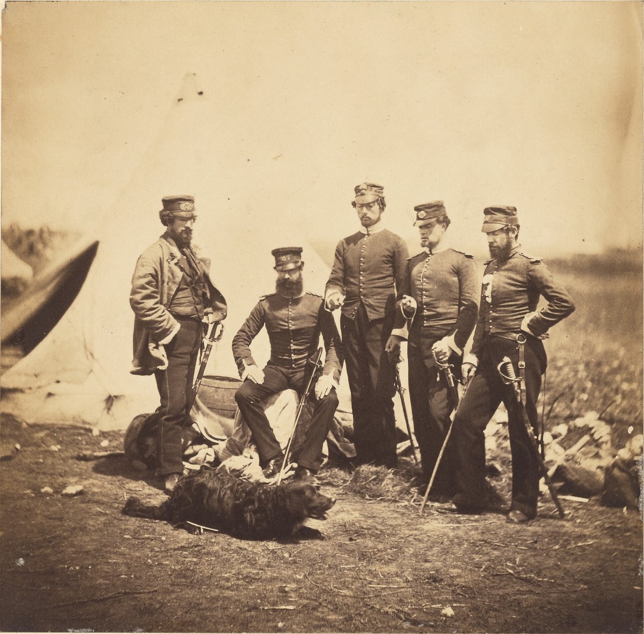 Az 57. ezred csoportja alkotó: Roger Fenton
