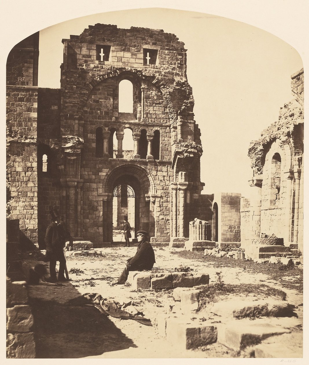 Belső tér, Lindisfarne kolostor, nyugati vég alkotó: Roger Fenton