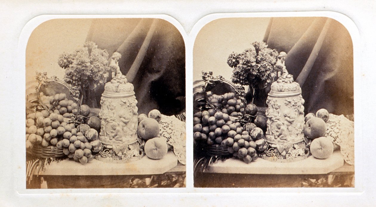 Elefántcsont söröskorsó és gyümölcs alkotó: Roger Fenton