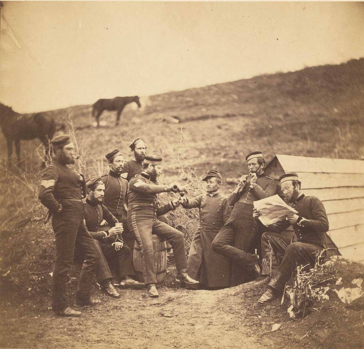 A szívélyes megegyezés. alkotó: Roger Fenton