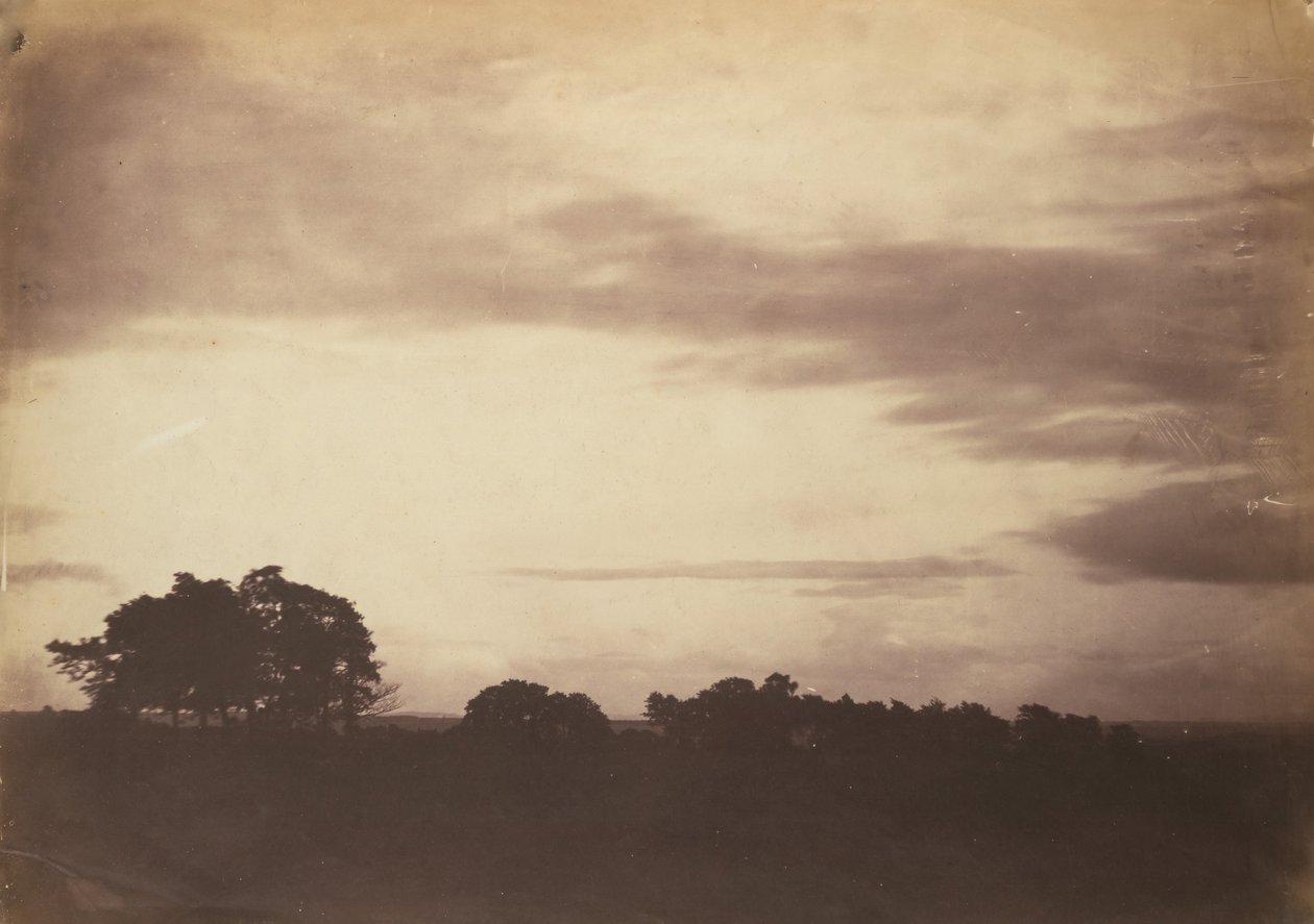Táj felhőkkel, valószínűleg 1856. alkotó: Roger Fenton