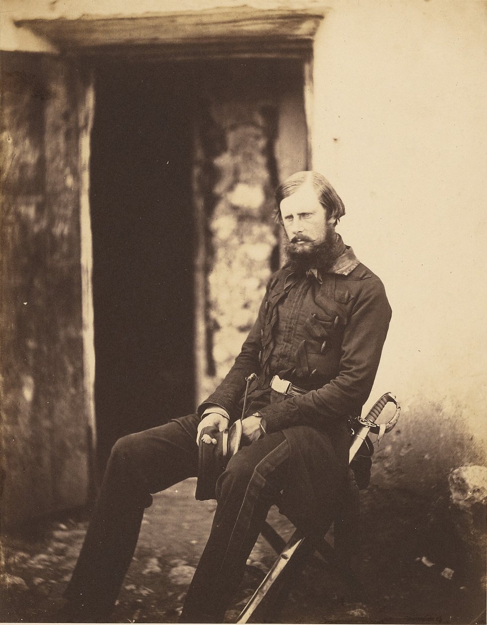 Edward szász-weimari herceg alezredes. alkotó: Roger Fenton