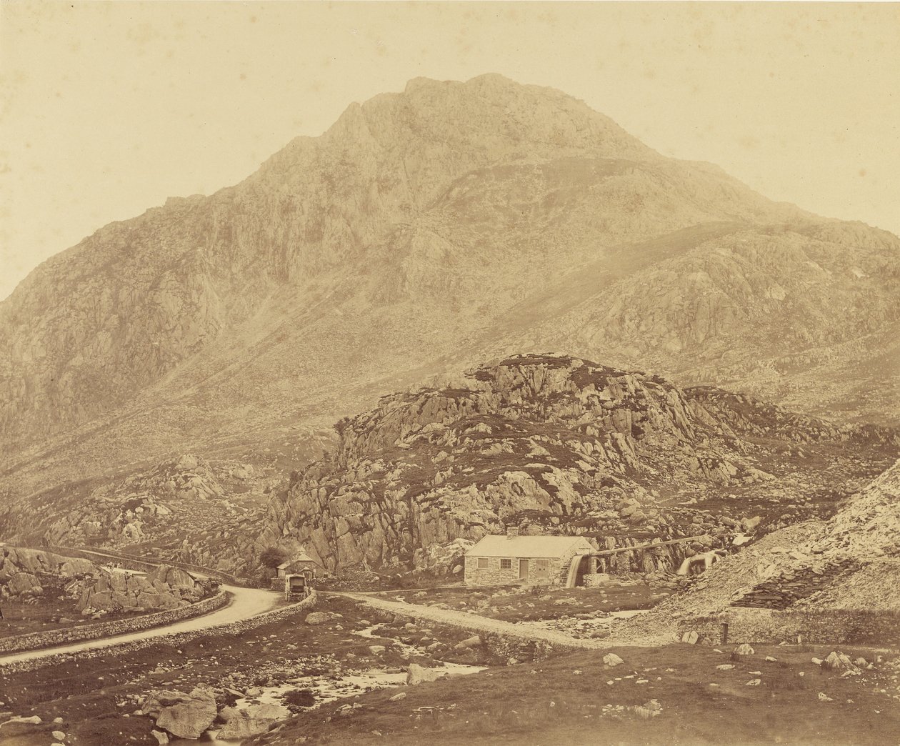 Tryfan-hegy, Llyn Ogwen felől alkotó: Roger Fenton
