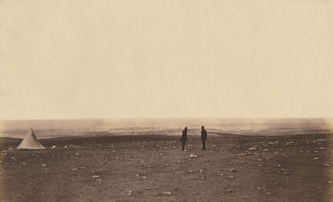 Tisztek a Cathcarts Hill-i kilátóban alkotó: Roger Fenton