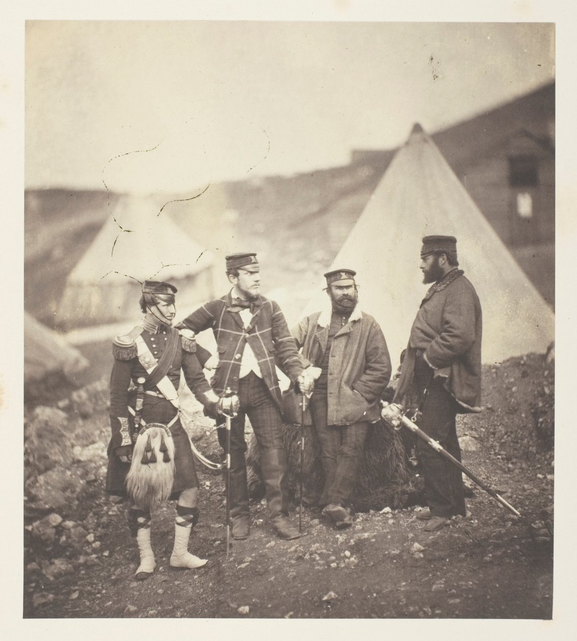 A 42. Highlanders ezred tisztjei alkotó: Roger Fenton