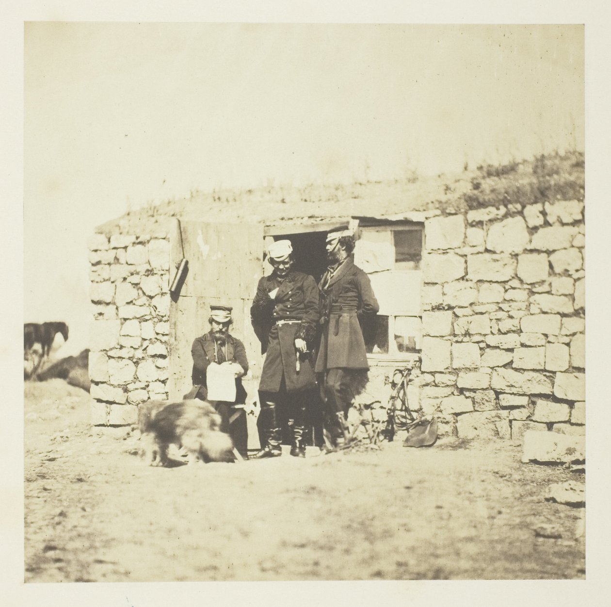 Sir Richard England altábornagy vezérkarának tisztjei alkotó: Roger Fenton