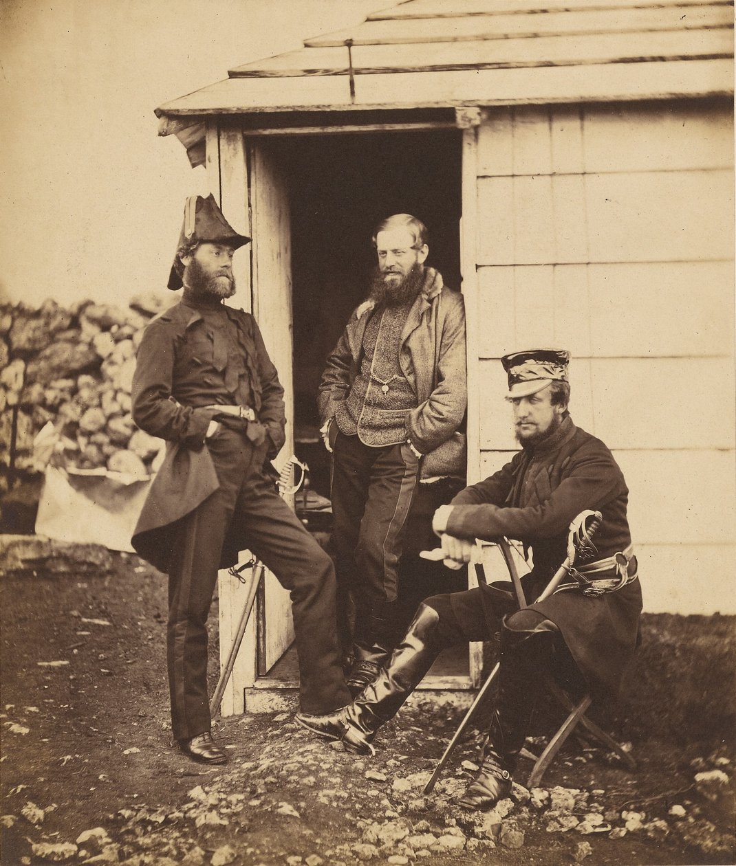 Sir G. Brown altábornagy törzsének tisztjei alkotó: Roger Fenton