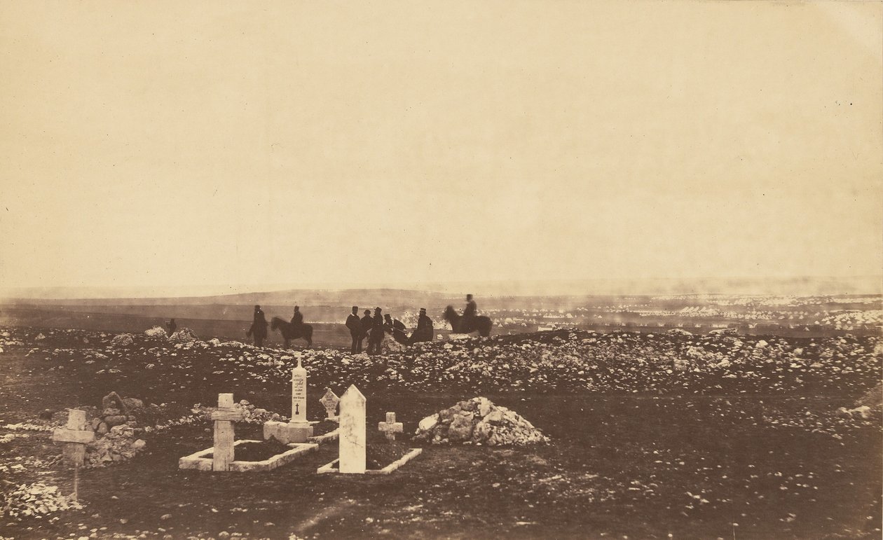 Rendőrök figyelik a Cathcarts Hillt alkotó: Roger Fenton