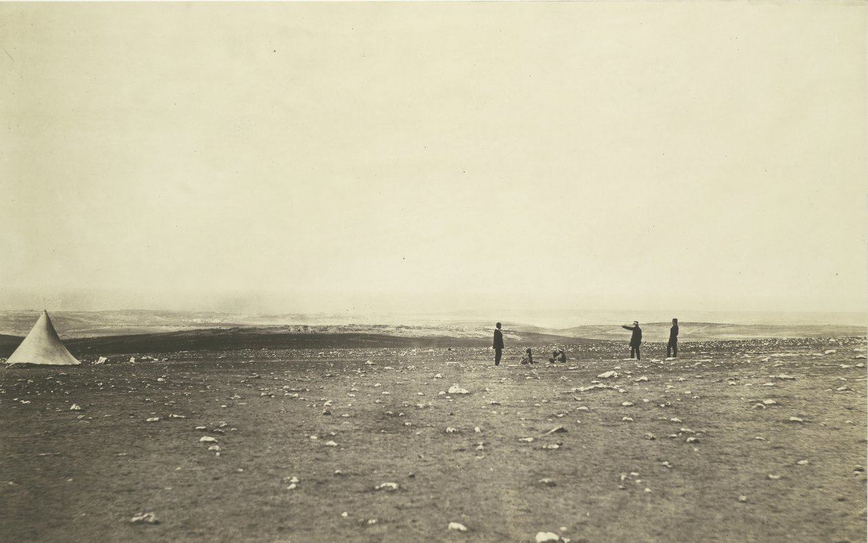 Sebastopol a Cathcart-hegyről, 1855. alkotó: Roger Fenton