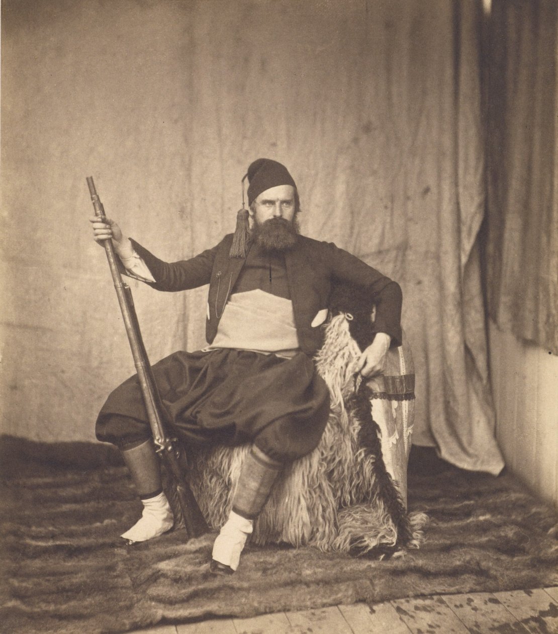 Önarckép zuáv egyenruhában alkotó: Roger Fenton