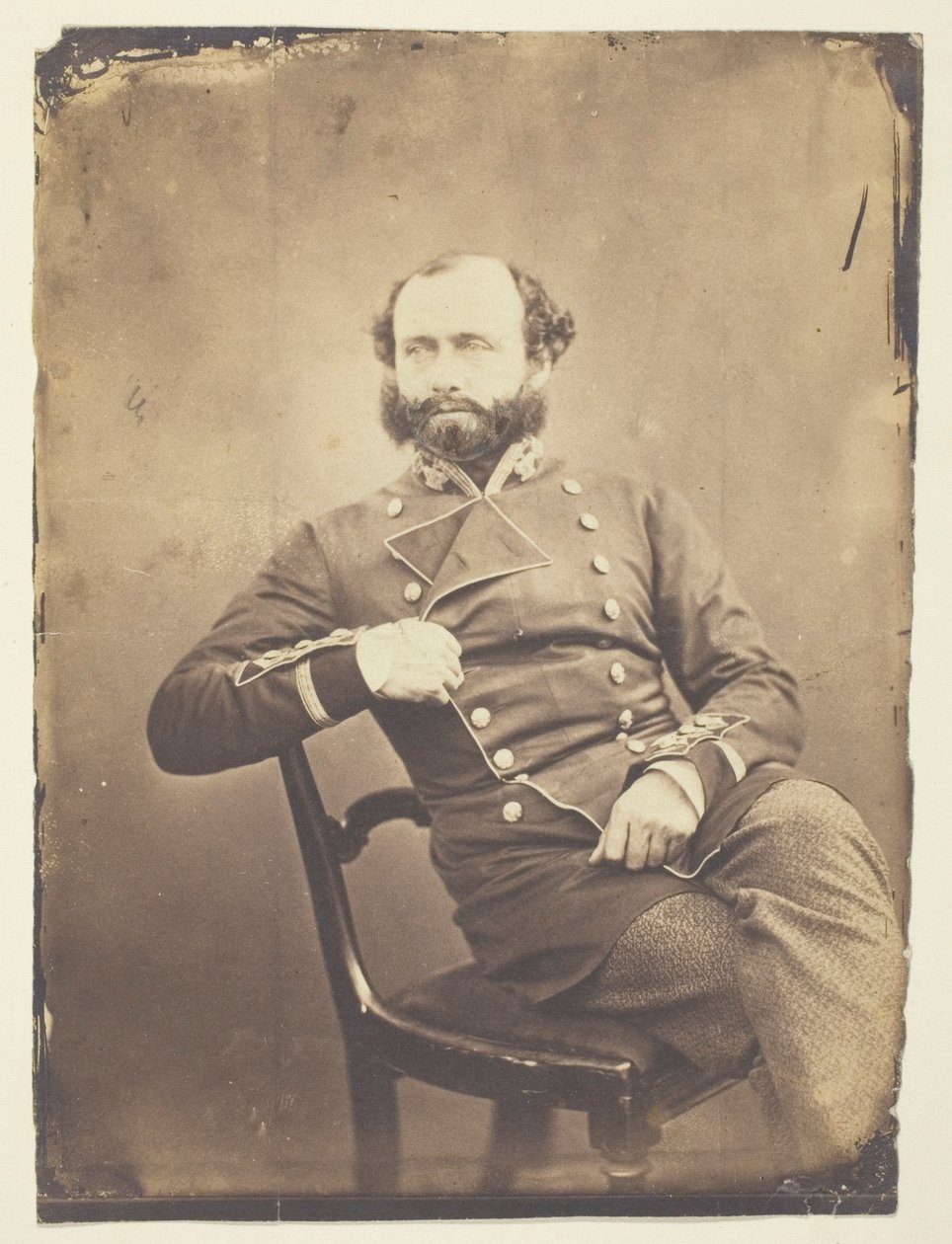 Sir Charles Ash Windham (1810-1970), tábornok; a Krímben fényképezve alkotó: Roger Fenton