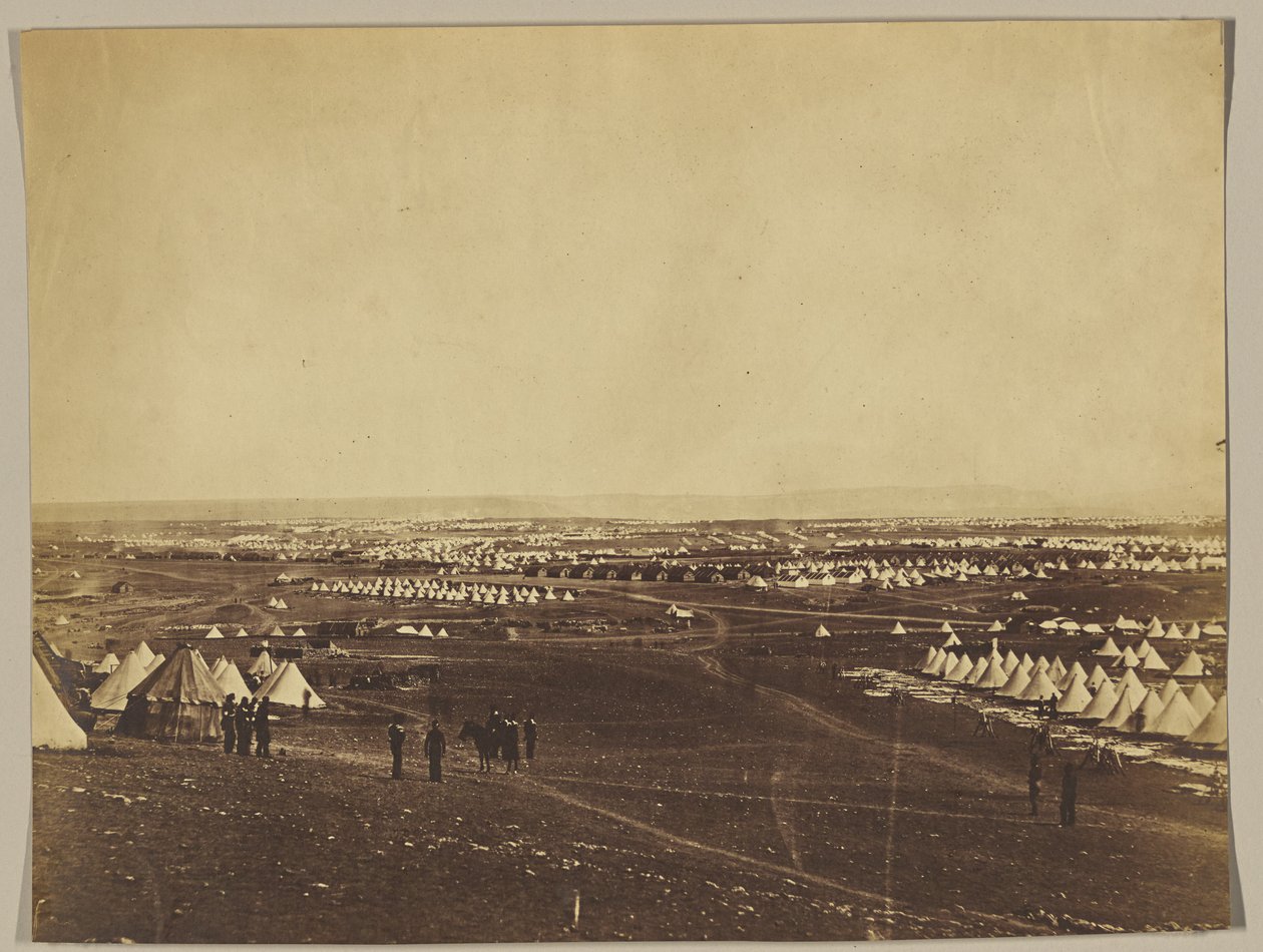 A Szevasztopol előtti szövetséges tábor alkotó: Roger Fenton