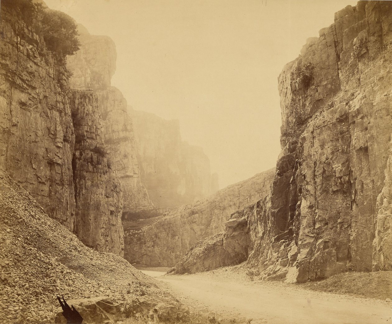 A Cheddar-sziklák, a Központi-völgy alkotó: Roger Fenton