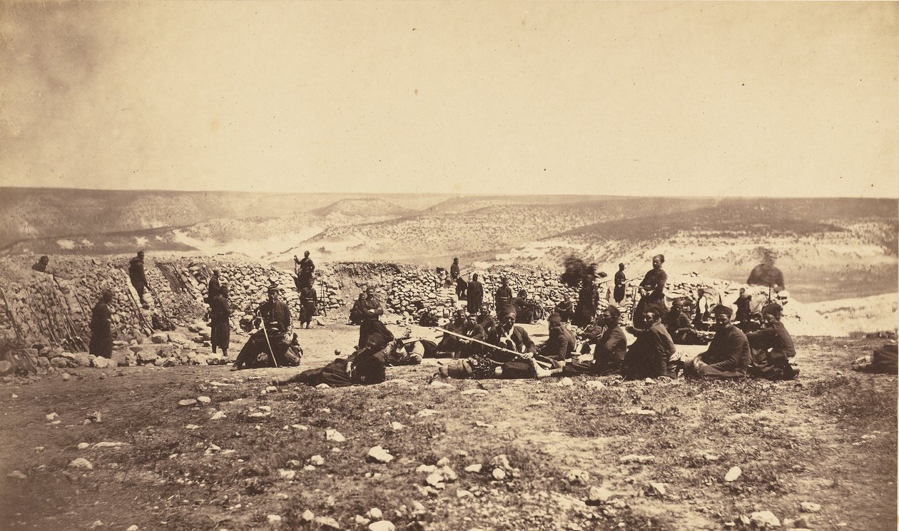A francia erődítmény Inkermannnál alkotó: Roger Fenton