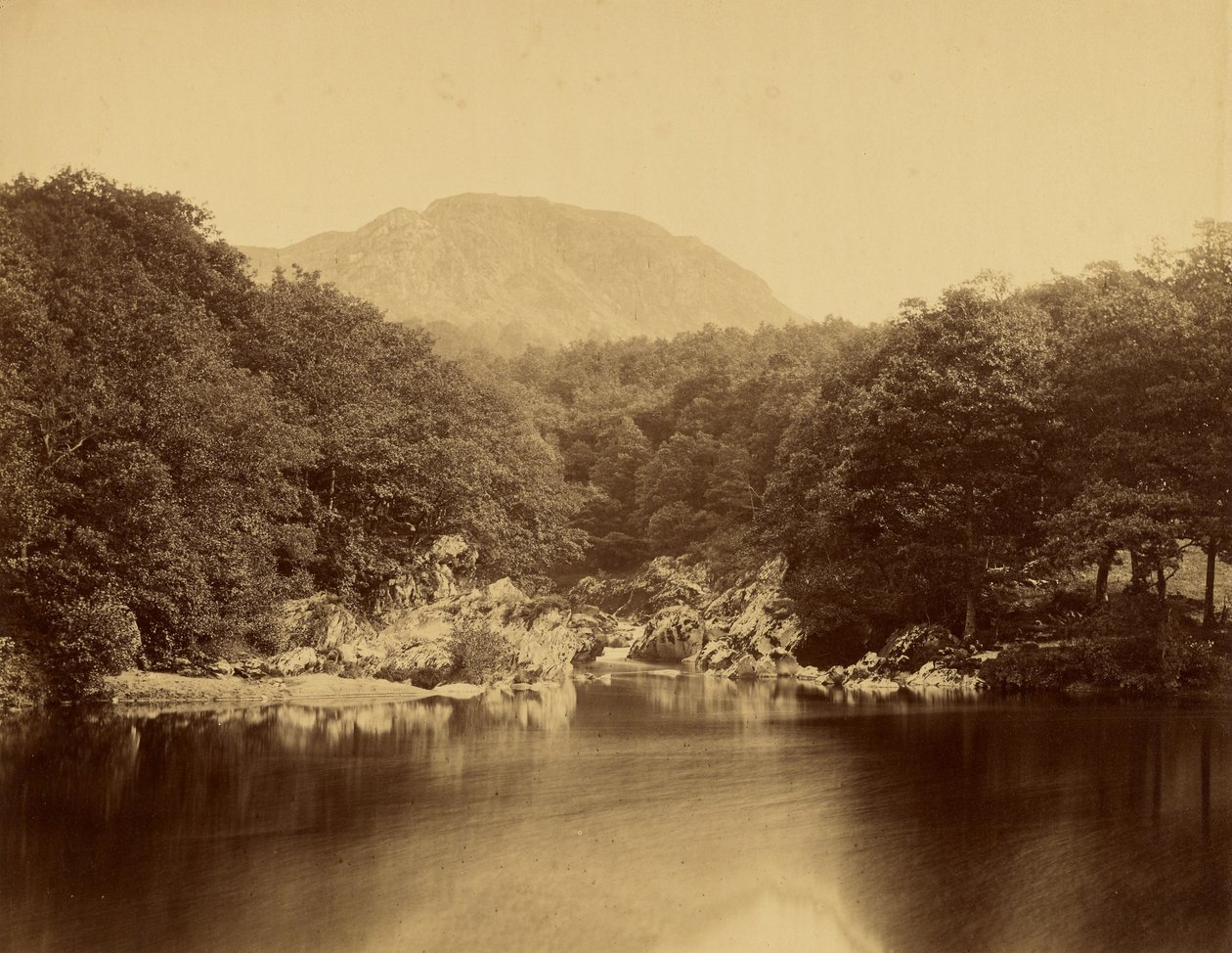 A Llyn Glas, a Conway-folyó mentén alkotó: Roger Fenton
