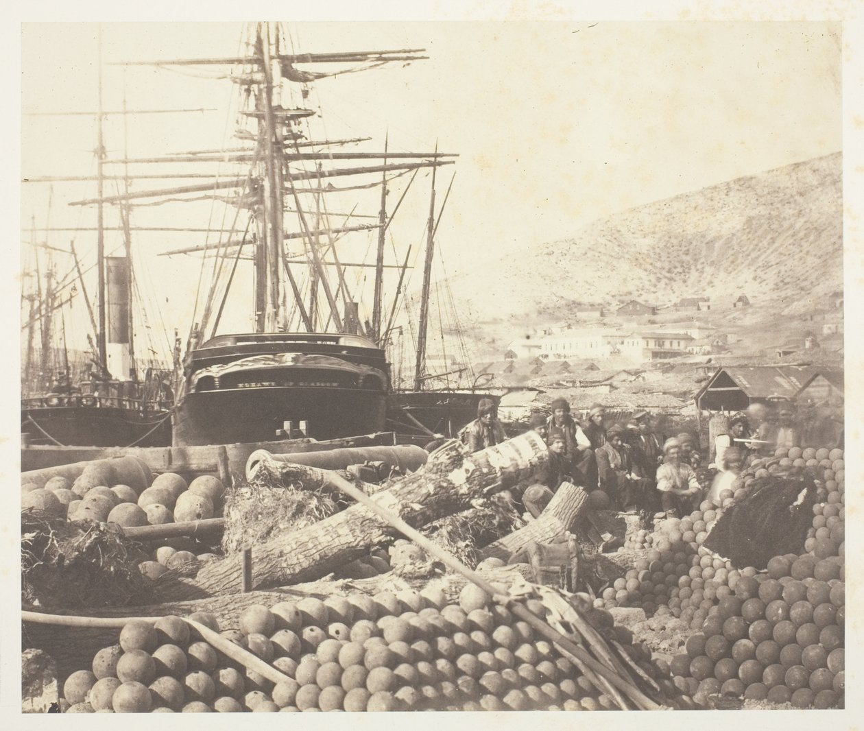 Tüzérségi rakpart, Balaklava alkotó: Roger Fenton