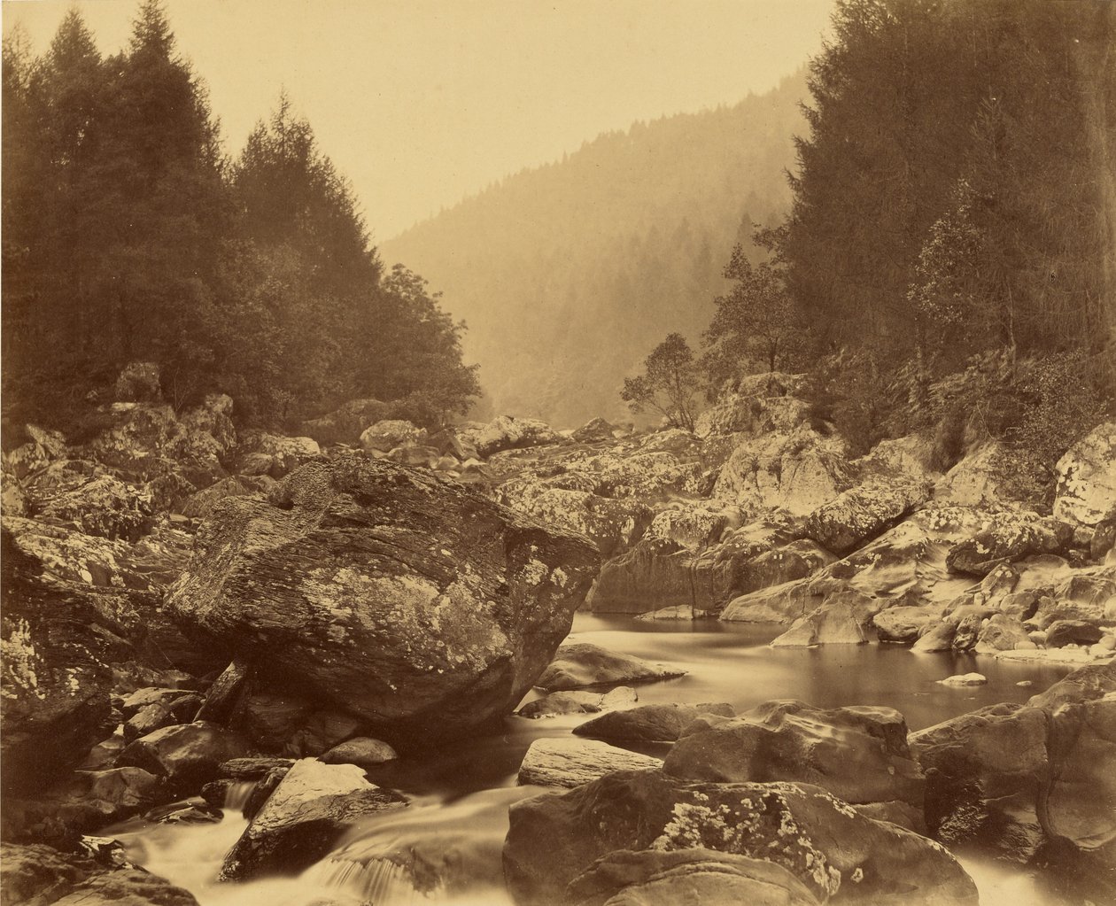 Pisztrángos medence a Lluguryn alkotó: Roger Fenton