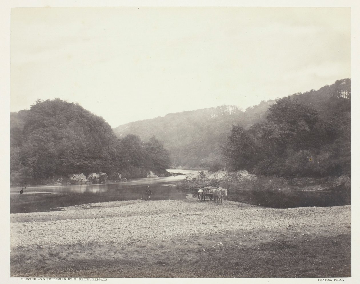 Kilátás a Ribble-re, Yorkshire alkotó: Roger Fenton