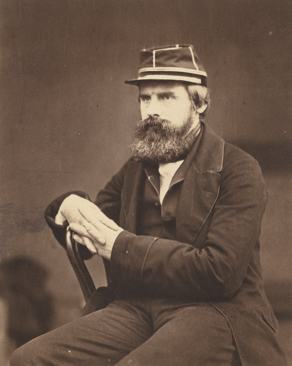 férfi portré ,c. 1855 (fotó) alkotó: Roger Fenton