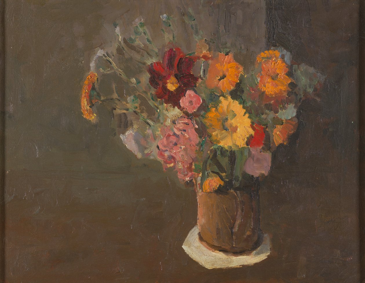 Csendélet (Michaelmas Daisies in a Pot Tankard) alkotó: Roger Fry