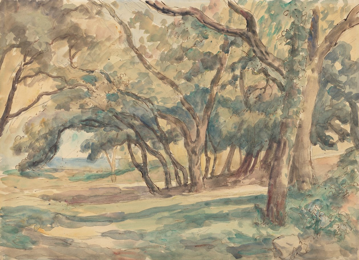 Erdős tisztás St. Tropez közelében alkotó: Roger Fry
