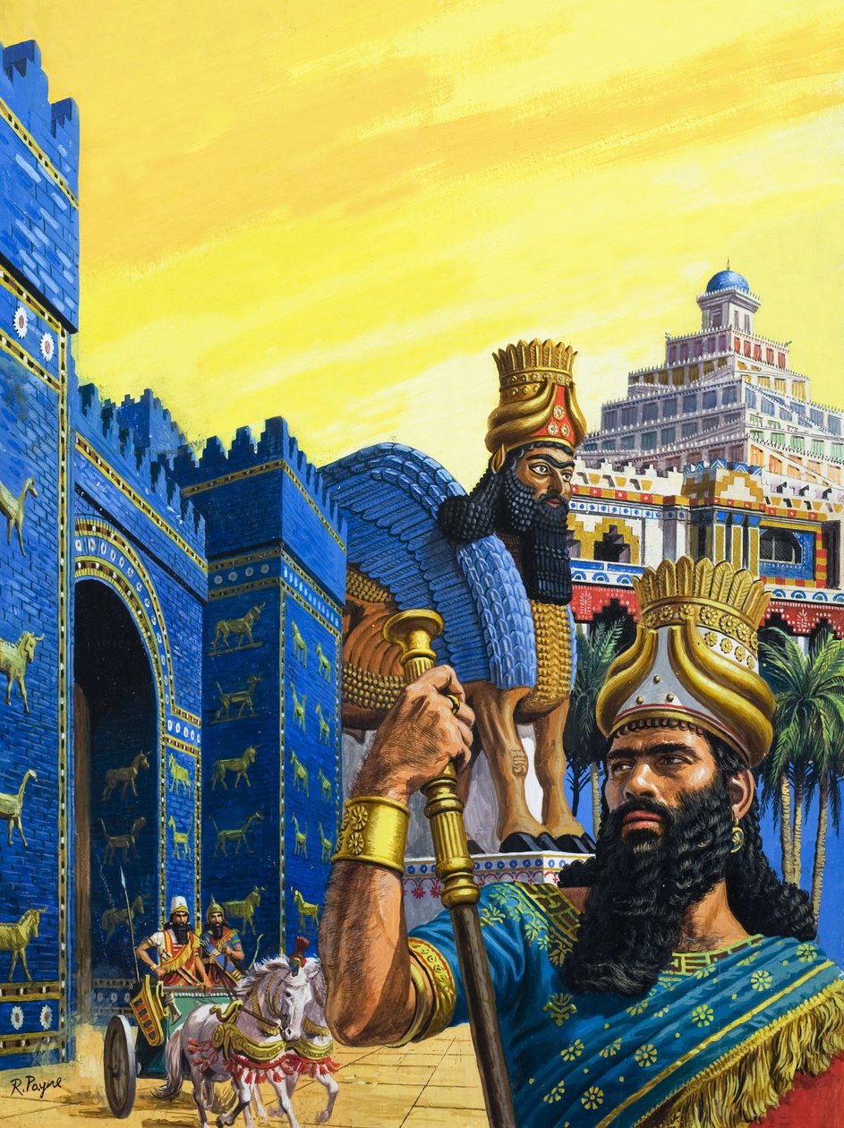 Babylon the Mighty (gouache, papír) alkotó: Roger Payne