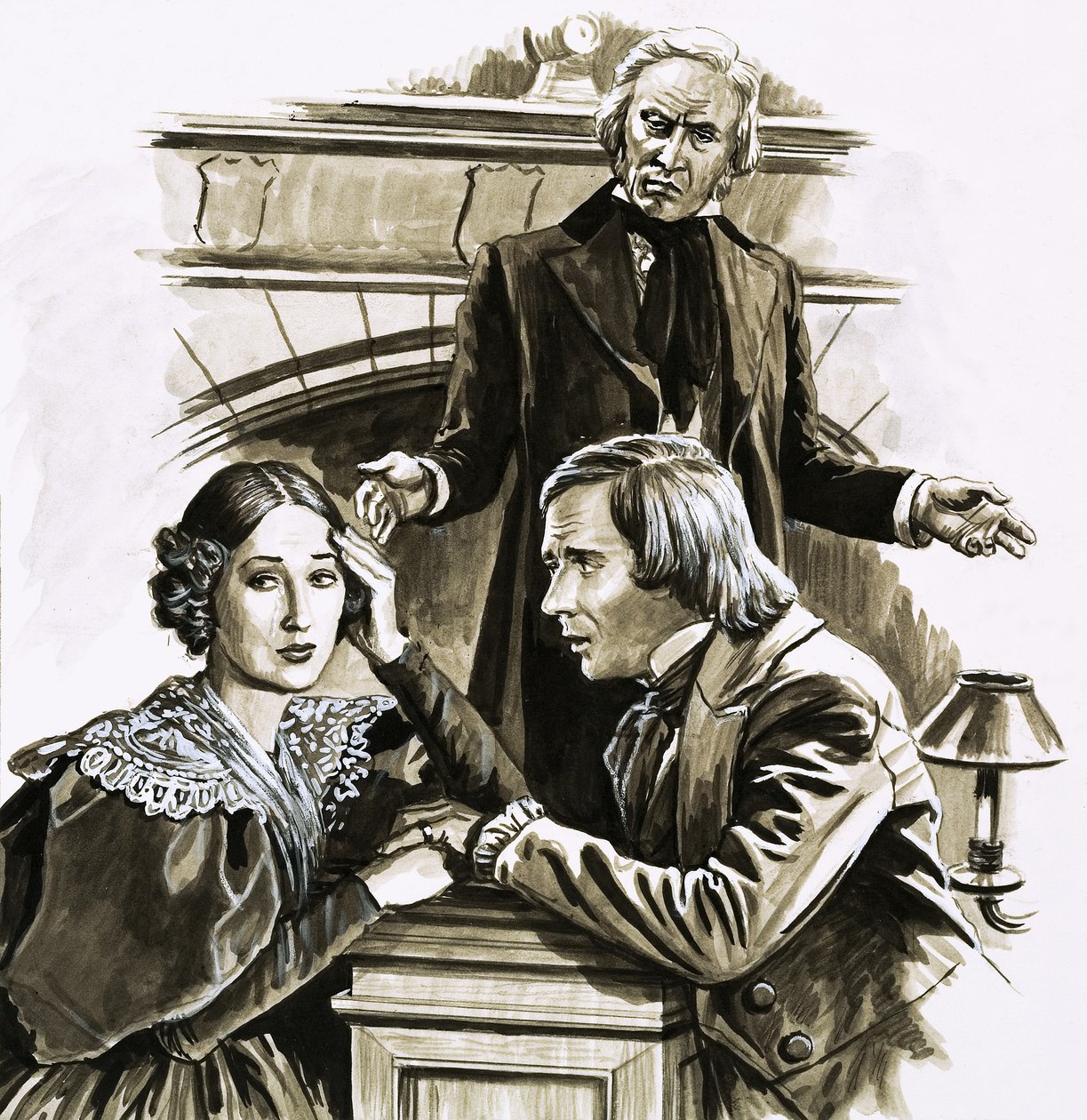 Robert Schumann életében fordulópontot jelentett Clara Wieck zongoraművésznő lánykérése. alkotó: Roger Payne