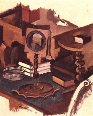 Asztal sarka: Tanulmány a „Tasszonyi élet” című könyvhöz alkotó: Roger de La Fresnaye