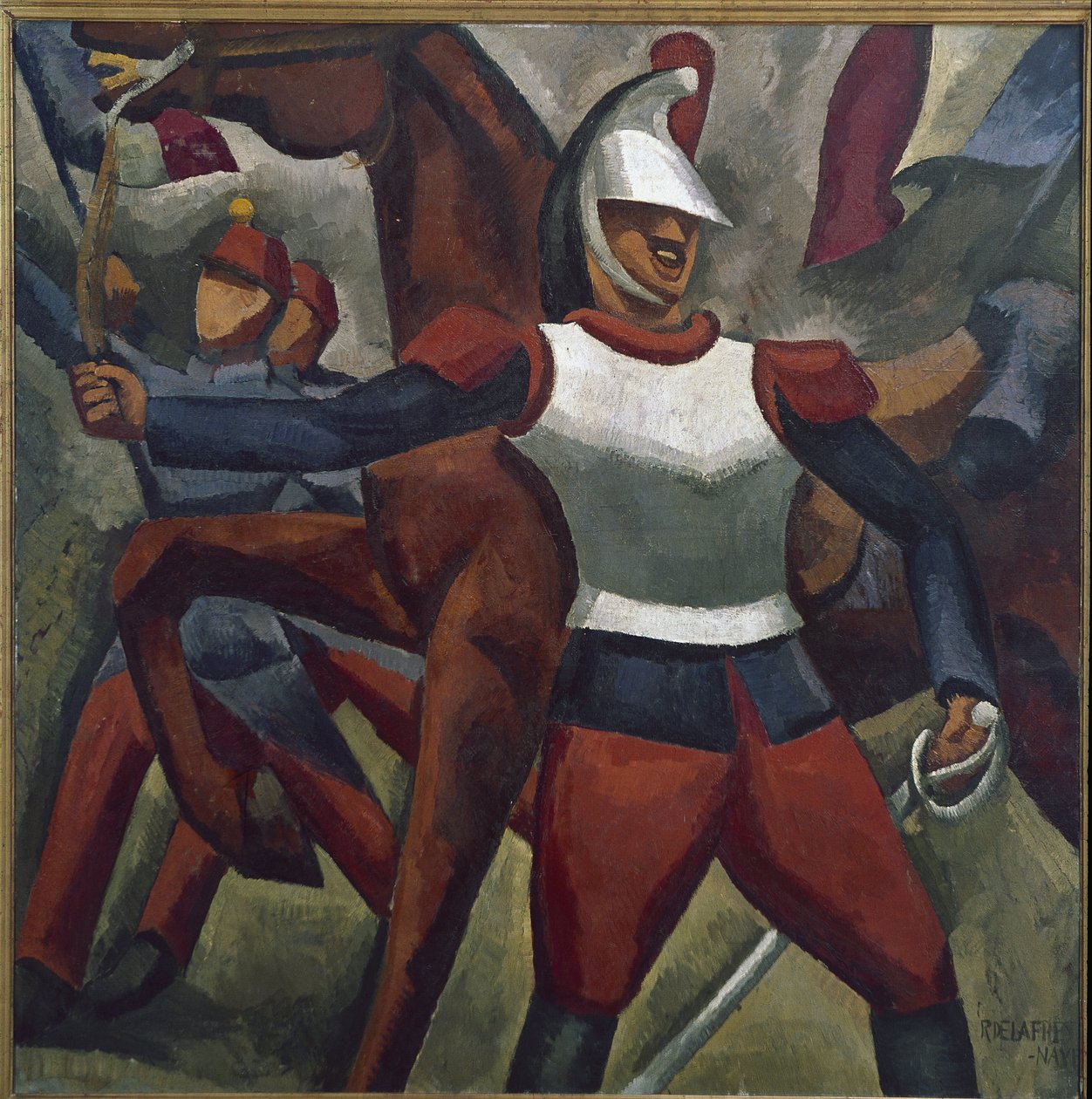 Cuirassier (olaj, vászon alkotó: Roger de La Fresnaye