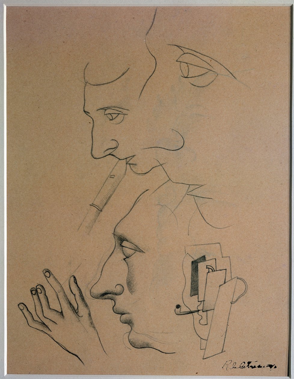 A zenész (Rajz, XX. század) alkotó: Roger de La Fresnaye