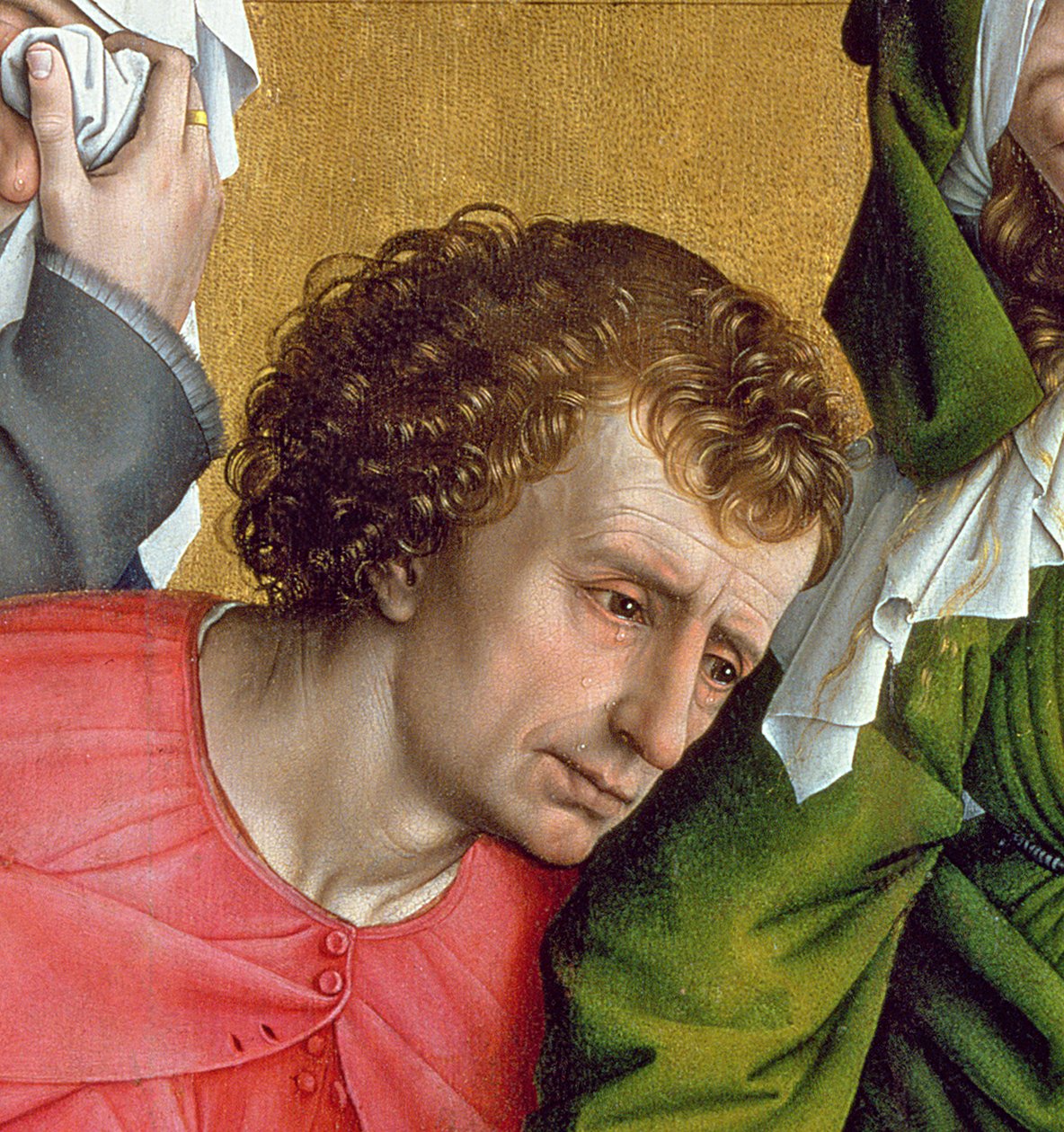 Leszállás a keresztről, 1435 körül (3756. részlet) alkotó: Rogier van der Weyden