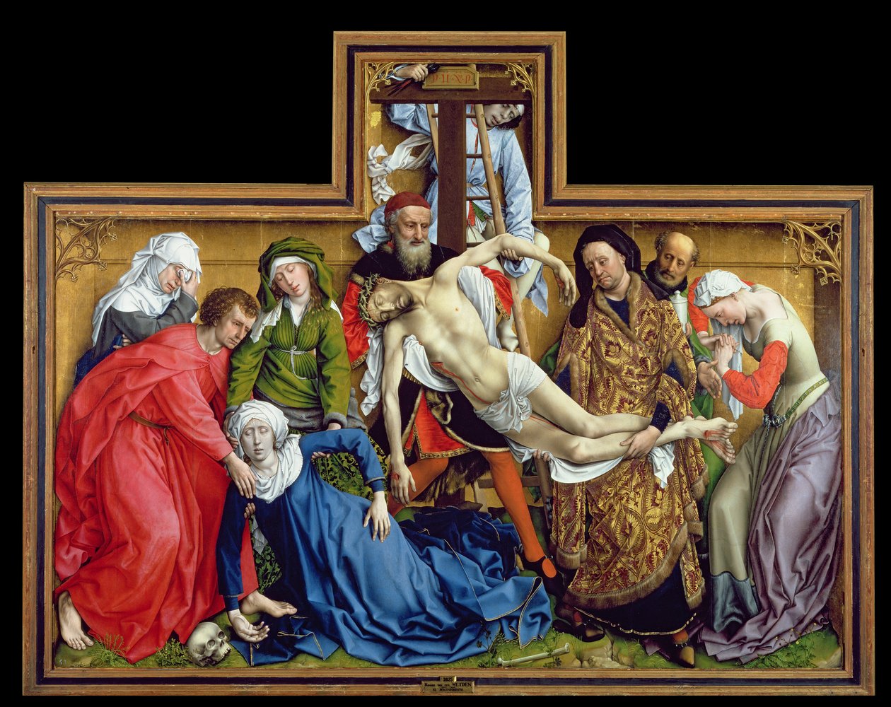 Lemászás a keresztről, 1435 körül alkotó: Rogier van der Weyden