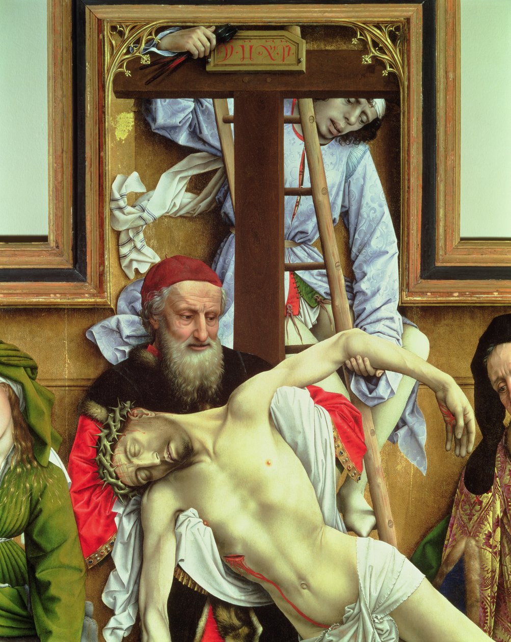 Arimatheai József a halott Krisztus támogatásában, 1435 (részlet a keresztről való leszállásból) (lásd még: 187563) alkotó: Rogier van der Weyden