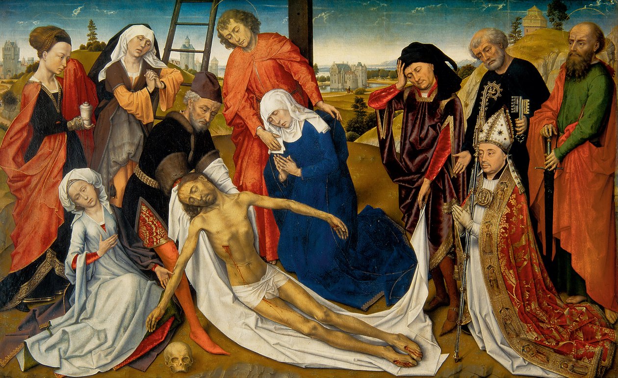 Siralom halott Krisztus felett, c. 1460-1464 alkotó: Rogier van der Weyden
