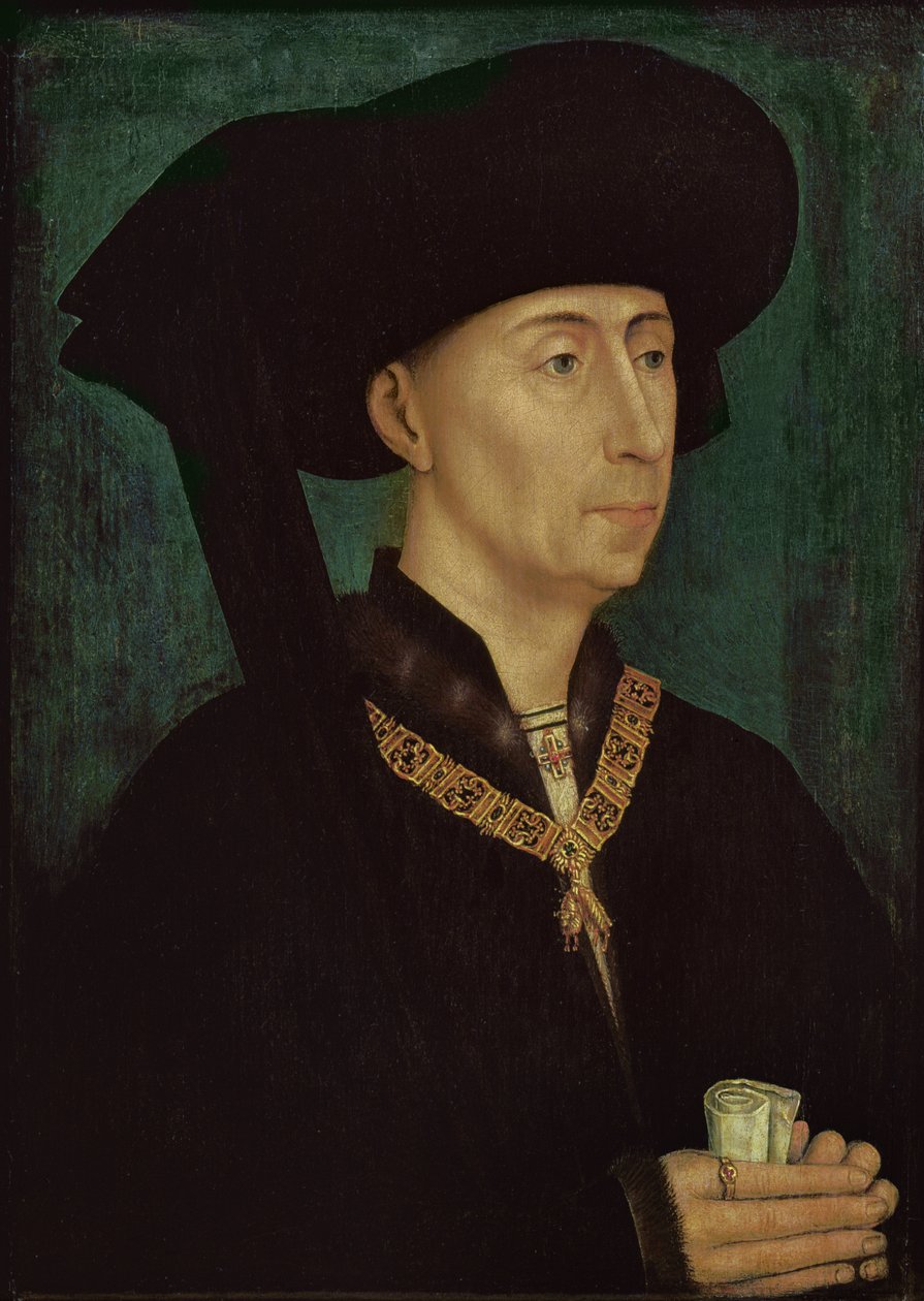 III. Fülöp (1396-1467) a Jó, Burgundia hercege, 1445 körül alkotó: Rogier van der Weyden