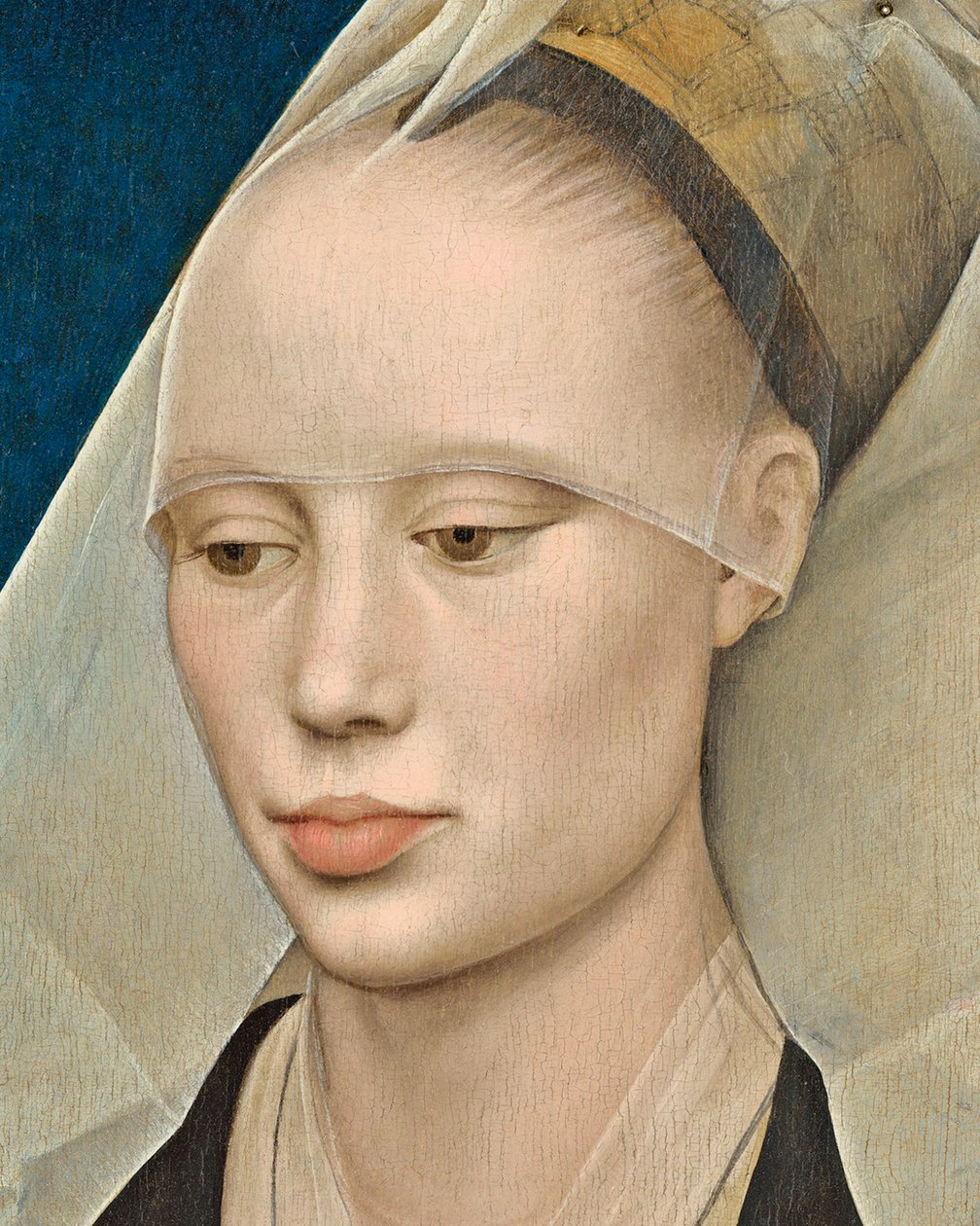 Hölgy portréja, 1460 körüli olaj, táblarészlet, 741888 alkotó: Rogier van der Weyden