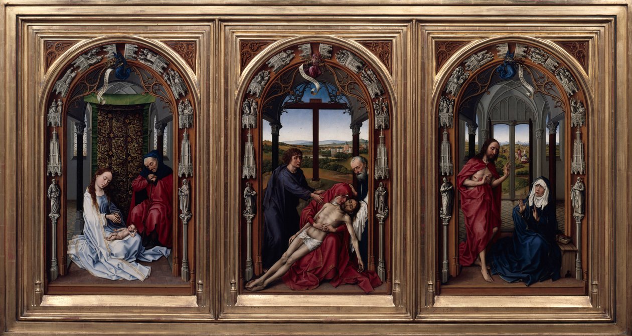 A Miasszonyunk oltára (Miraflores -oltár) alkotó: Rogier van der Weyden