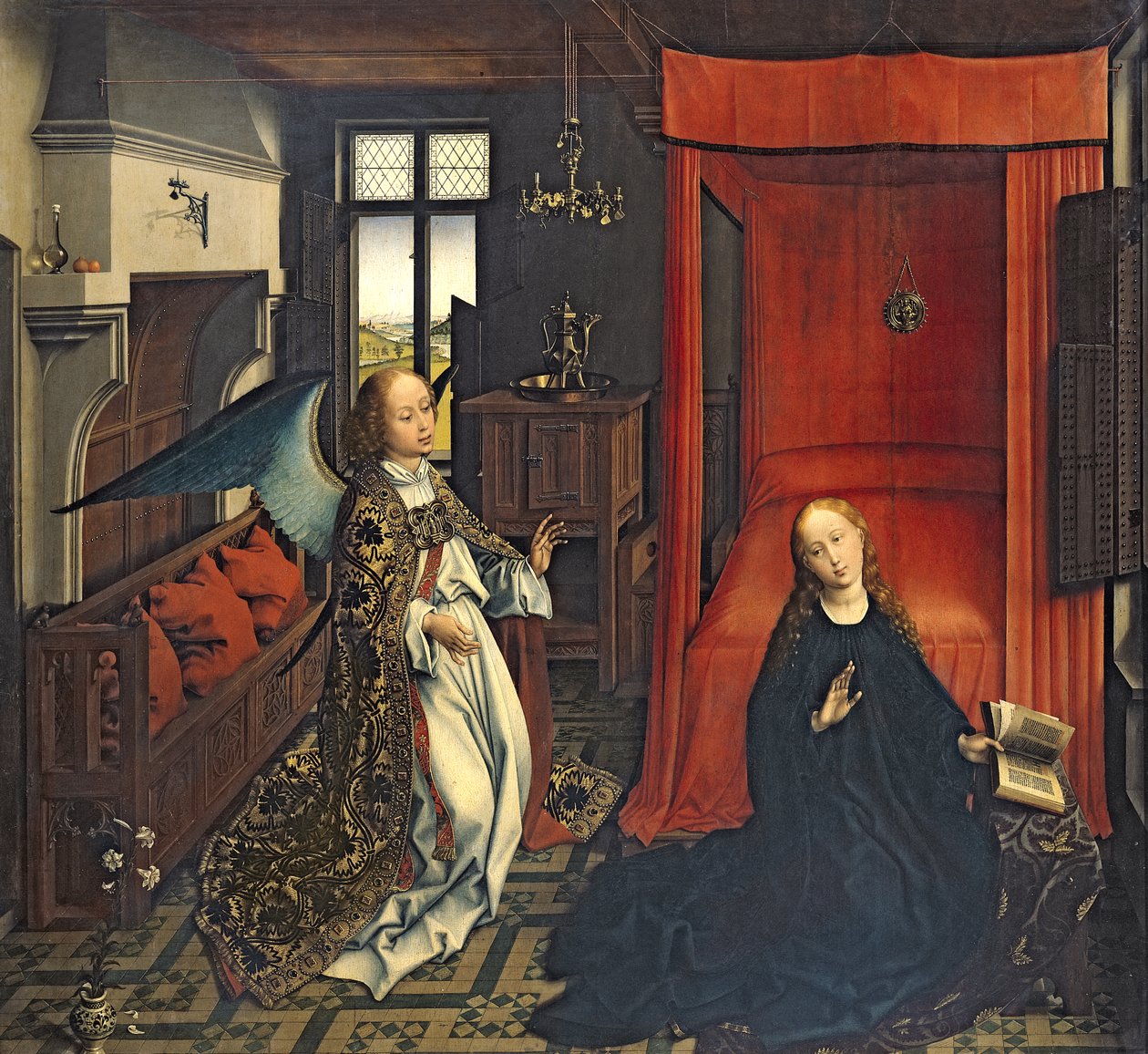 Az Angyali üdvözlet alkotó: Rogier van der Weyden