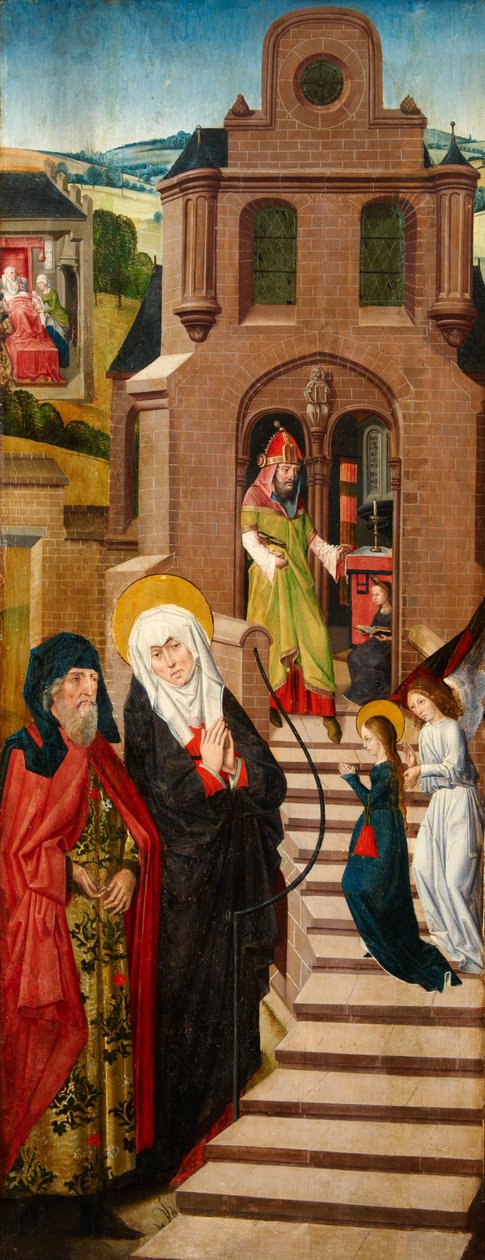 Mária lánykora, a Weston Triptichon jobb szárnya, 1480 körül alkotó: Rogier van der Weyden