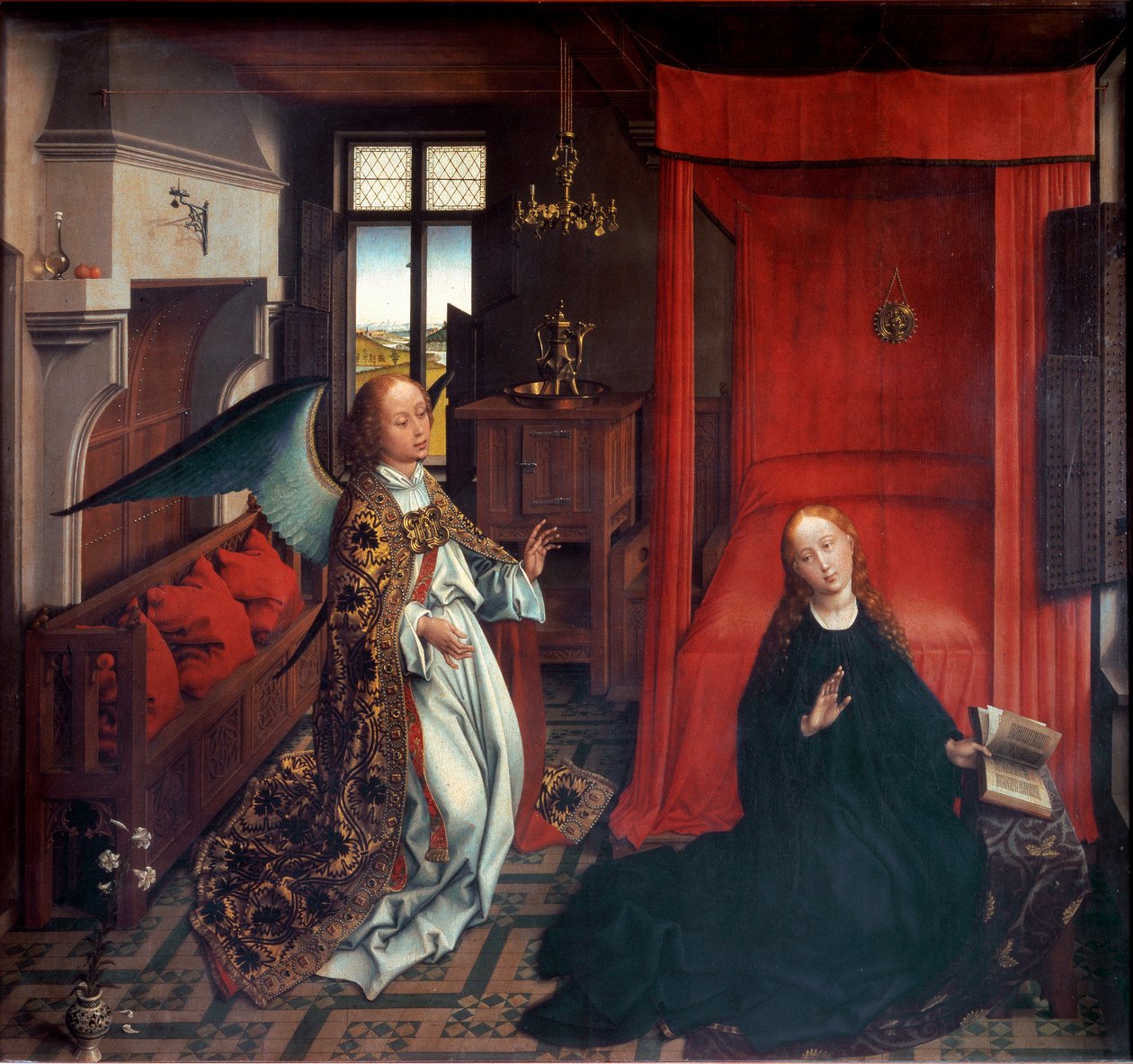 Angyali Üdvözlet alkotó: Rogier van der (workshop of) Weyden