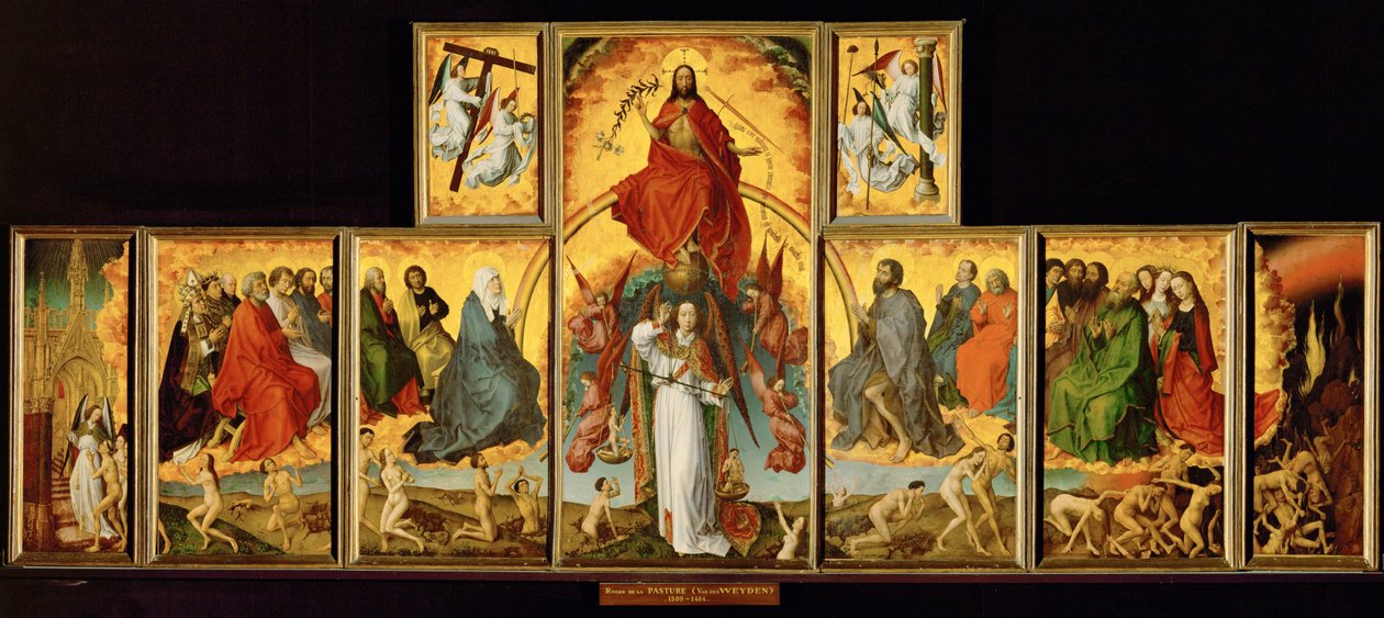 Az utolsó ítélet oltára: Általános nézet alkotó: Rogier van der Weyden